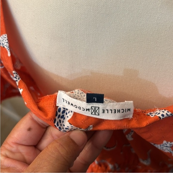 Orange Leopard Print Square Neck Top - Picture 3 of 4